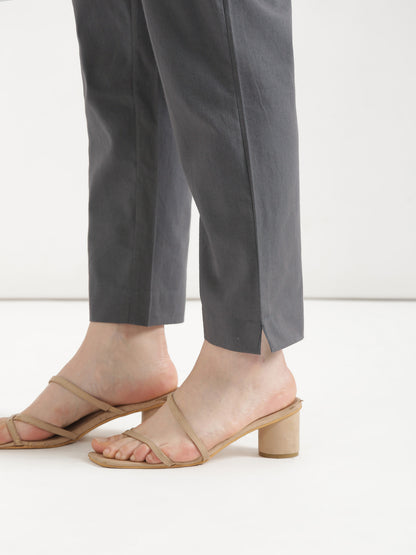 Women Gray Cotton Pant